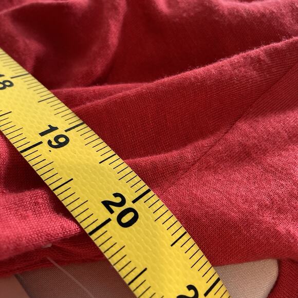 Ashro Women's Red Draped Jersey Maxi Dress Size 18 Batwing Sleeves Boho Flowy - Picture 4 of 11